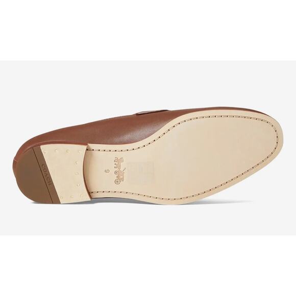 NEW COACH Sculpt C Leather Loafer Saddle Men's Size 10.5 - Picture 3 of 7